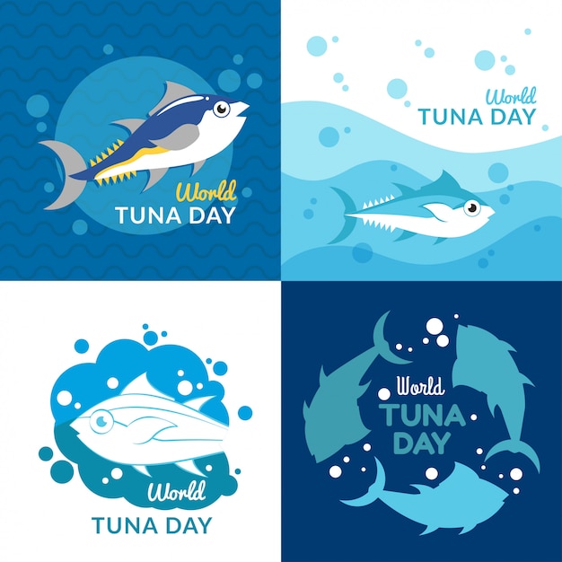 World tuna day illustration | Premium Vector