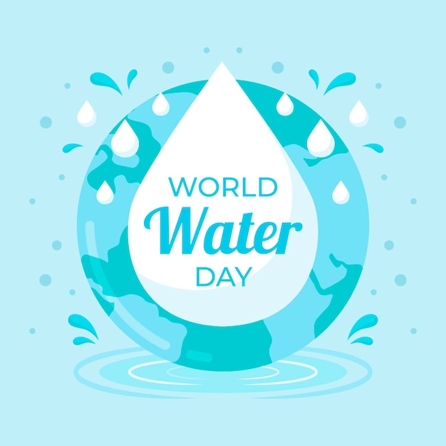 Free Vector | World water day event