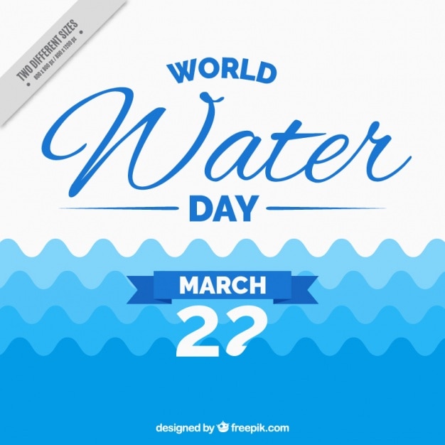 World water day waves background Vector | Free Download