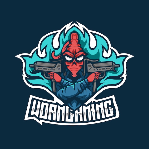 Download Free Worm Gaming Esport Logo Template Premium Vector Use our free logo maker to create a logo and build your brand. Put your logo on business cards, promotional products, or your website for brand visibility.