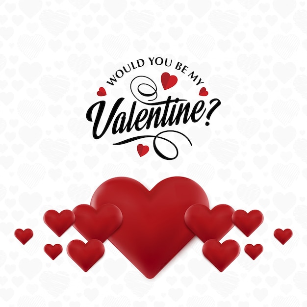 Download Free Vector | Would you be my valentines
