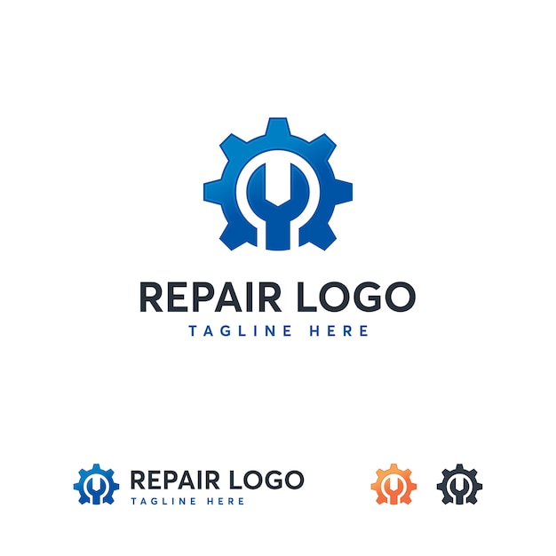 Download Free Wrench And Gear Service Logo Template Premium Vector Use our free logo maker to create a logo and build your brand. Put your logo on business cards, promotional products, or your website for brand visibility.