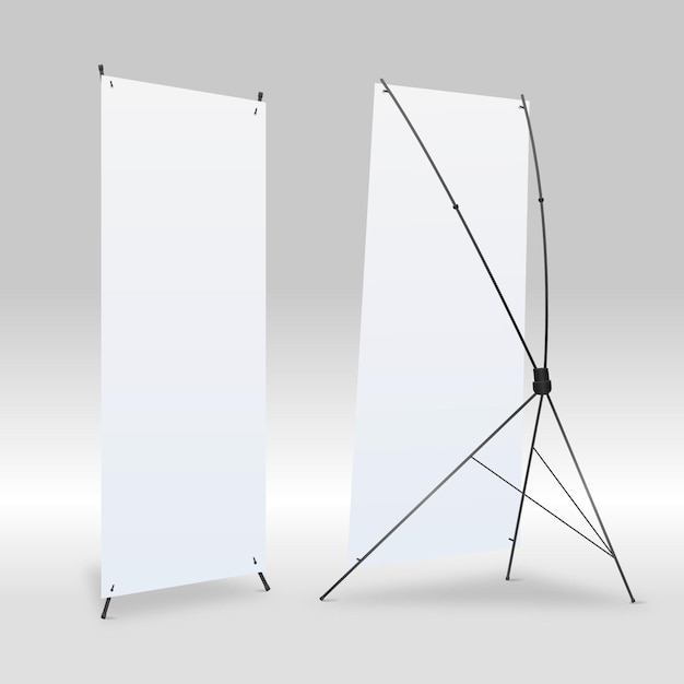 Free Vector X Stand Banners Illustration