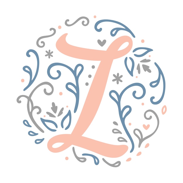 Download ' y ' letter monogram design - art nouveau letter alphabet feminine floral design | Premium Vector