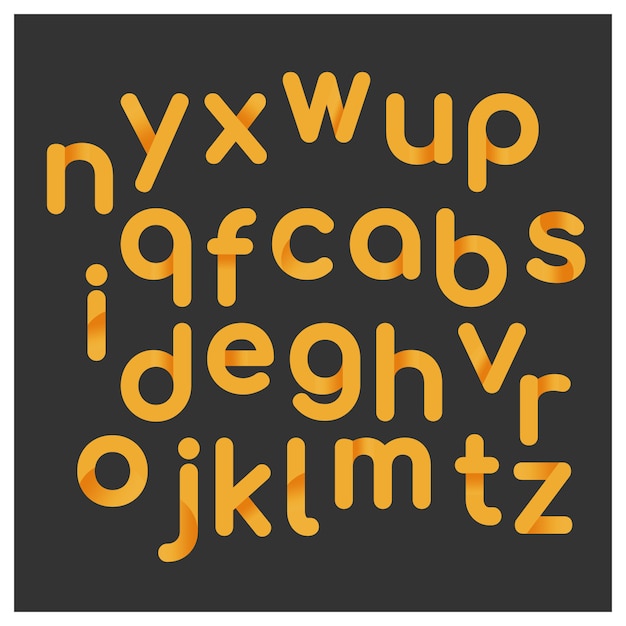 yellow-alphabet-design-premium-vector