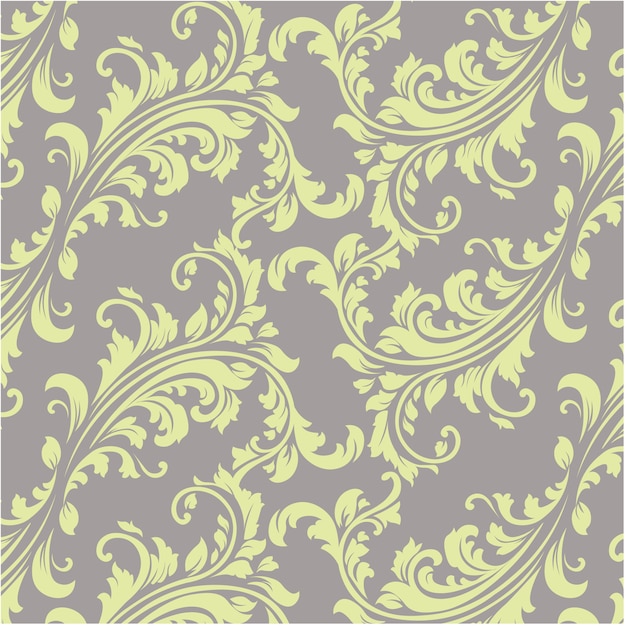 Yellow and brown ornamental pattern
background