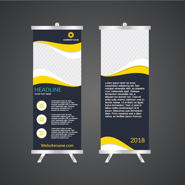 Download Vector Roll Up Yellow And Black Vectorpicker