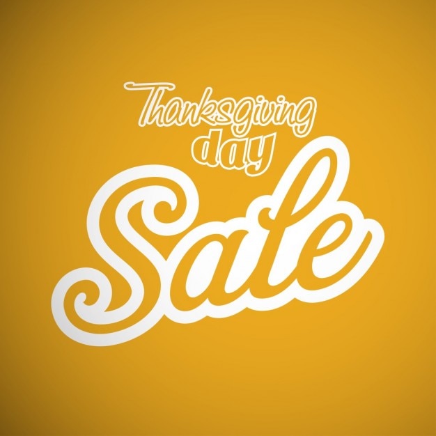 Yellow background, sales, thanksgiving