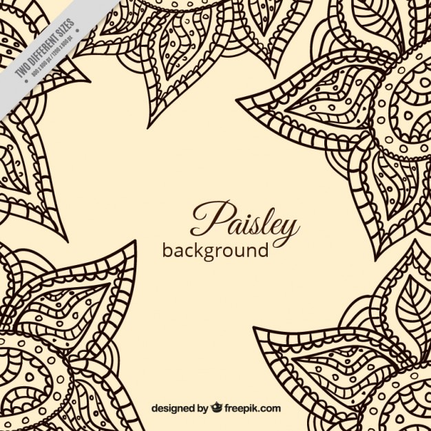 Yellow background with hand drawn floral\
decoration