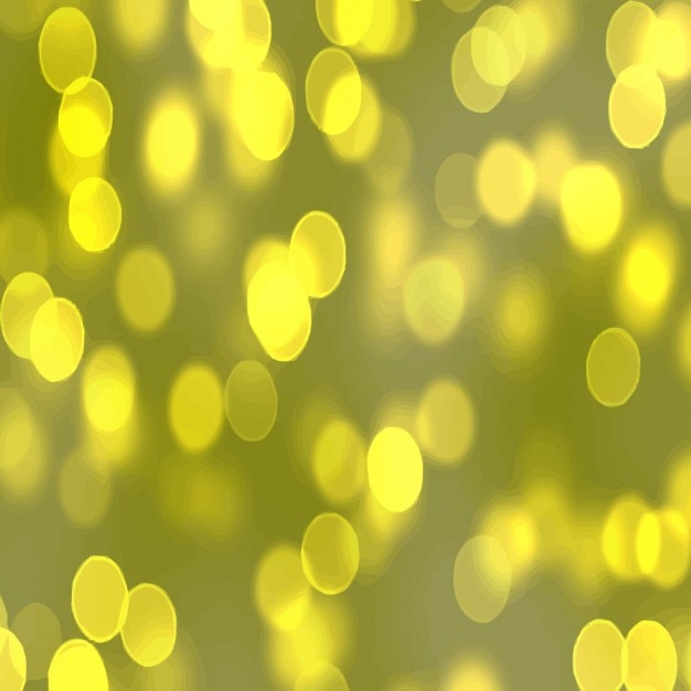 Free Vector Yellow Bokeh Effect Background