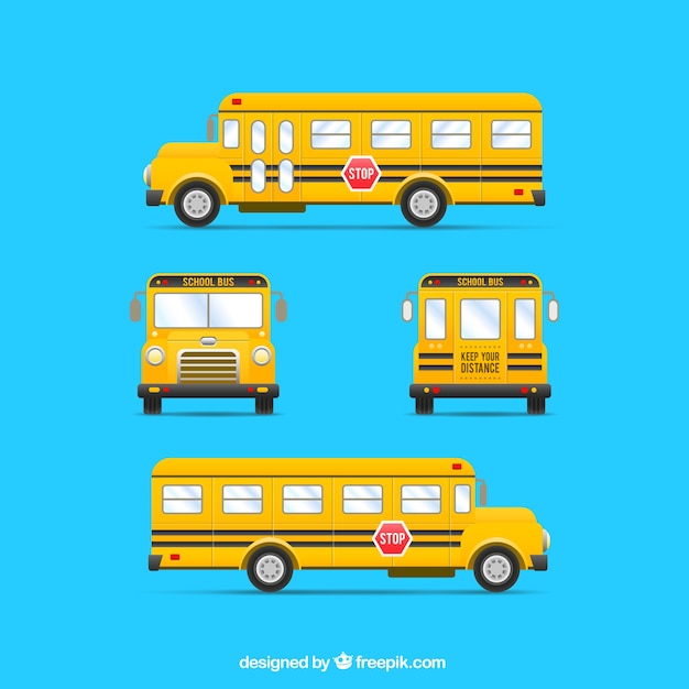 Yellow bus | Free Vector