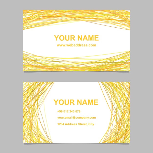 Download Download Vector Yellow Business Card With Geometric Design Vectorpicker PSD Mockup Templates