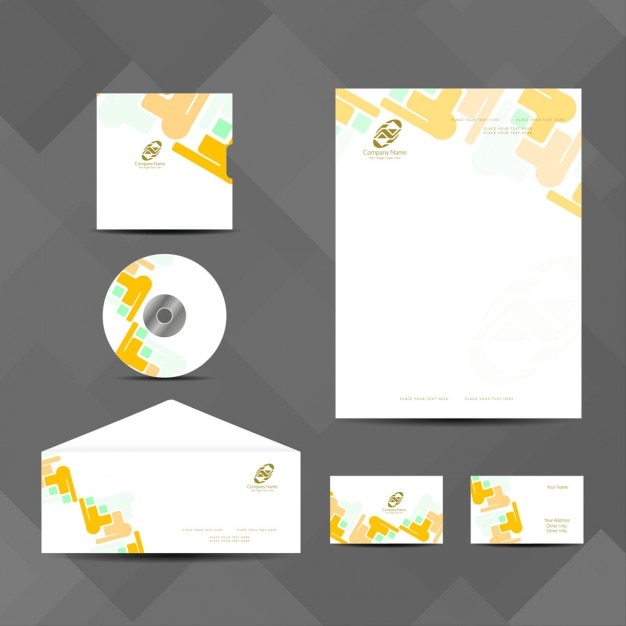 Download Download Vector Yellow Stationery Mock Up Vectorpicker Yellowimages Mockups