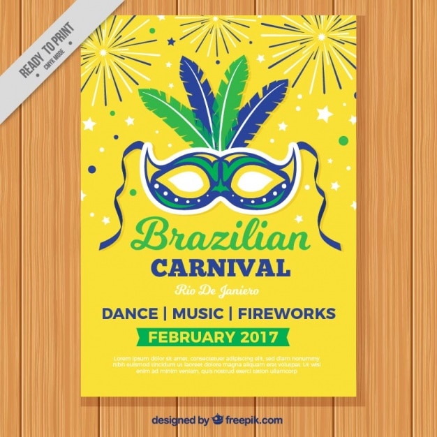 premium-vector-yellow-carnival-mask-brochure-of-brazil