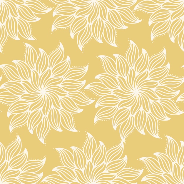 Yellow floral background