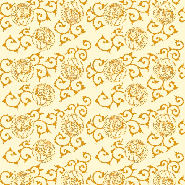 Yellow floral background