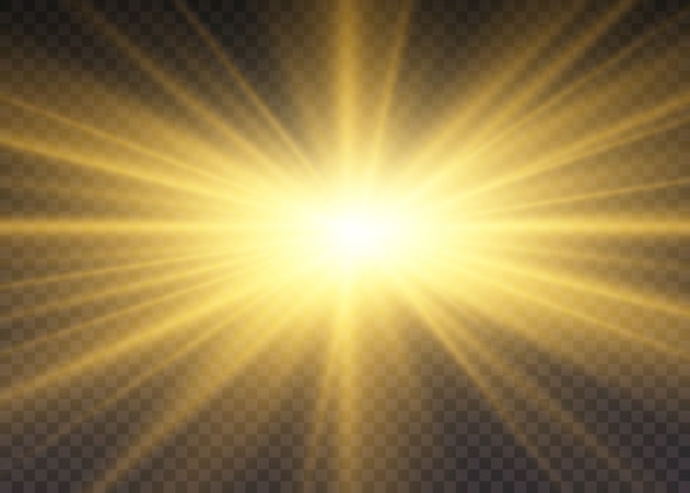 Футаж блики солнца на прозрачном фоне