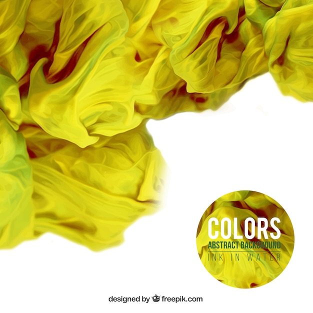 Yellow ink in water background Vector | Free Download