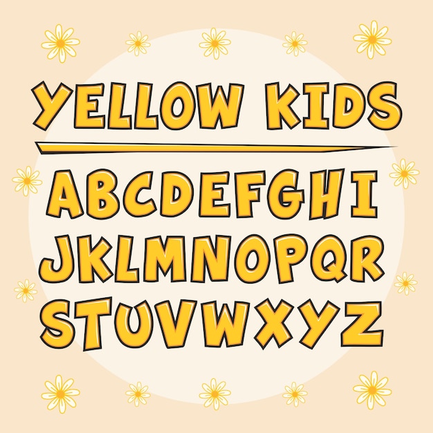 premium-vector-yellow-kids-alphabet