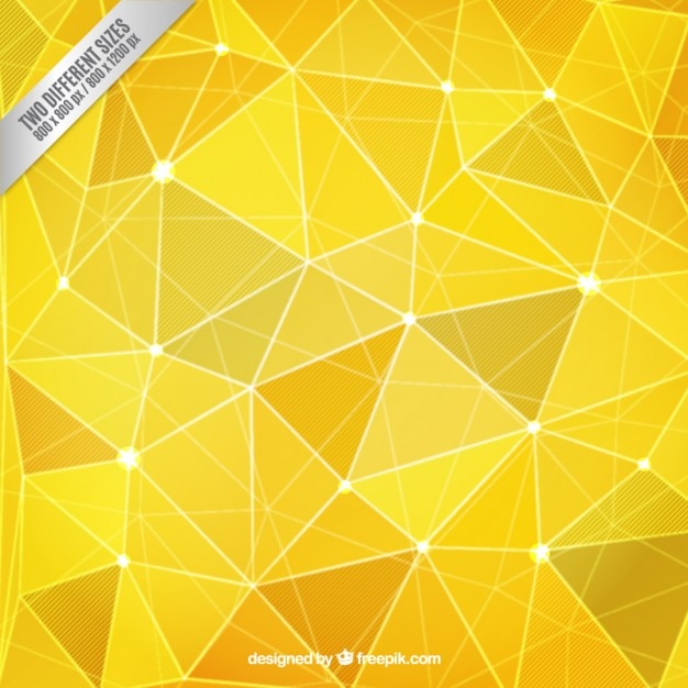 Premium Vector Yellow Polygonal Background