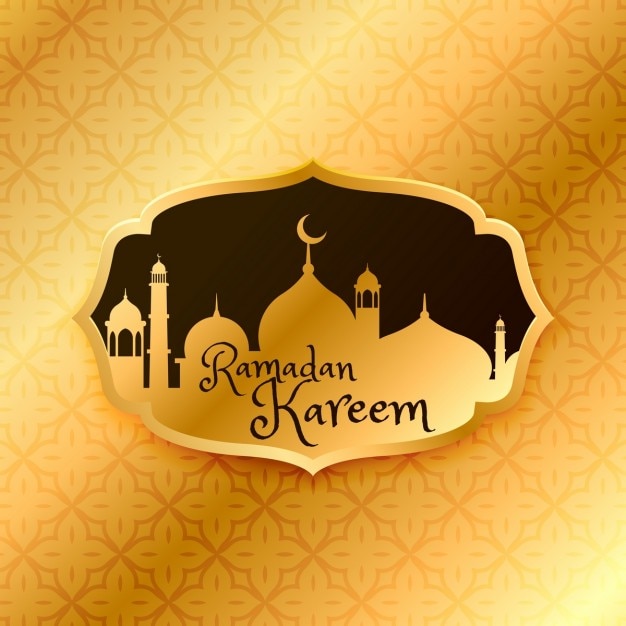 Yellow ramadan kareem background