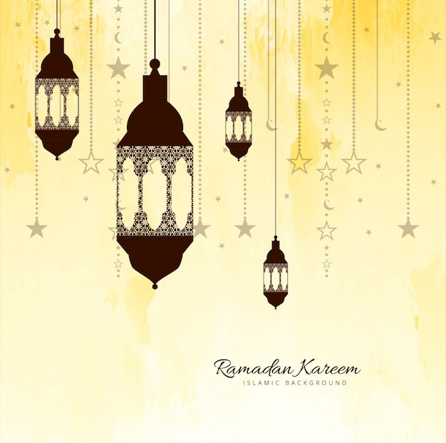 ramadan kareem yellow