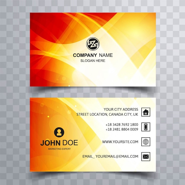Download Free Yellow And Red Modern Business Card Premium Vector Use our free logo maker to create a logo and build your brand. Put your logo on business cards, promotional products, or your website for brand visibility.