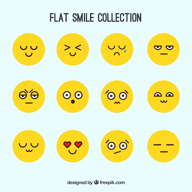 Yellow smile collection