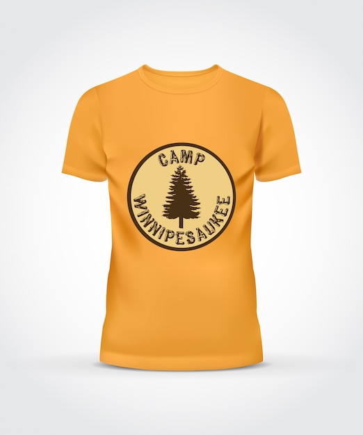 yellow free vector download t shirt Yellow t Free Download shirt design camp  Vector