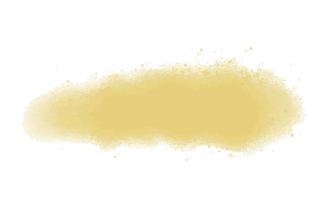 Premium Vector | Yellow watercolor paint stroke background vector ...