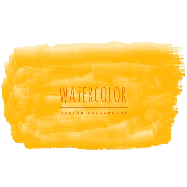 Free Vector | Yellow watercolor texture