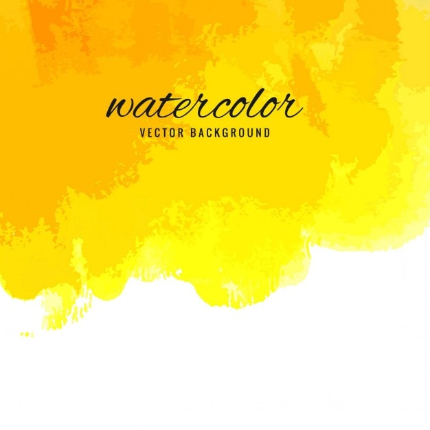 Free Vector | Yellow watercolor, texture