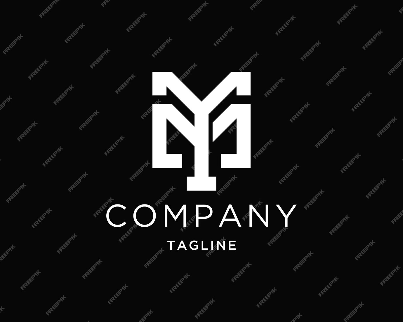 Premium Vector | Ym or my initials logo design