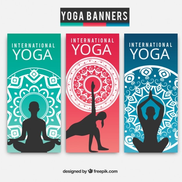 Yoga banner collection