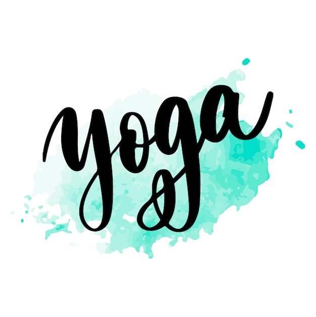 Download Free Yoga Concept Logo Design Elegant Hand Lettering For Your Design Use our free logo maker to create a logo and build your brand. Put your logo on business cards, promotional products, or your website for brand visibility.