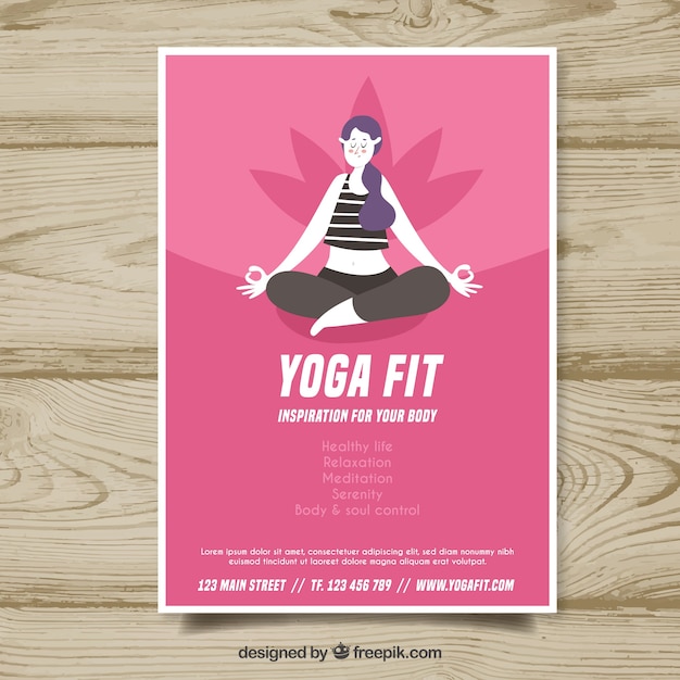 Yoga cover template