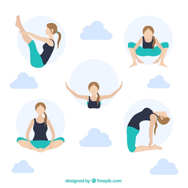 Yoga poses Vector | Free Download