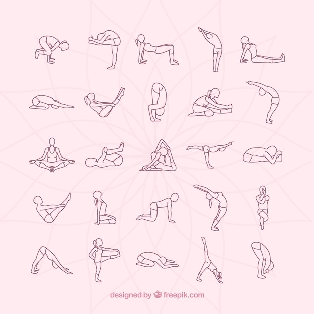 Yoga postures collection