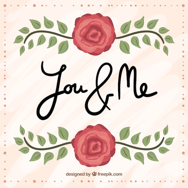 You and Me Valentine's card