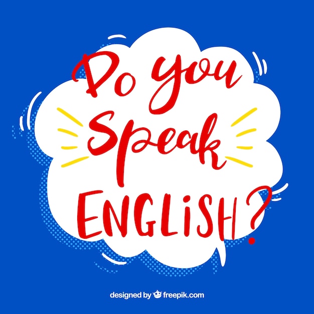 Free Vector Do You Speak English Background