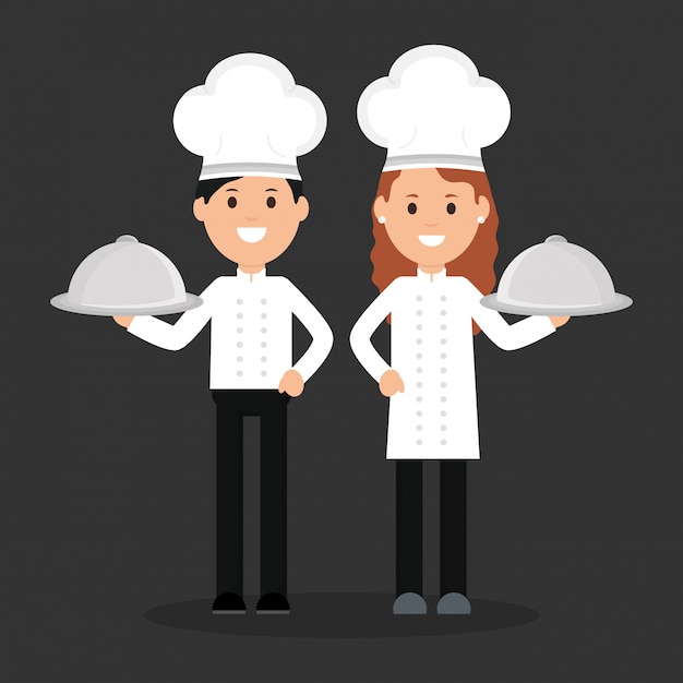 Download Free Young Chef Couple Avatars Characters Premium Vector Use our free logo maker to create a logo and build your brand. Put your logo on business cards, promotional products, or your website for brand visibility.