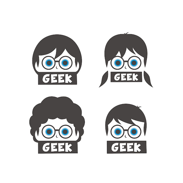 Premium Vector | Young geek cartoon