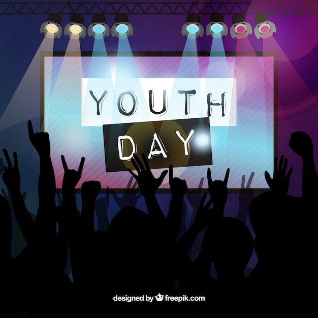 Youth day concert background