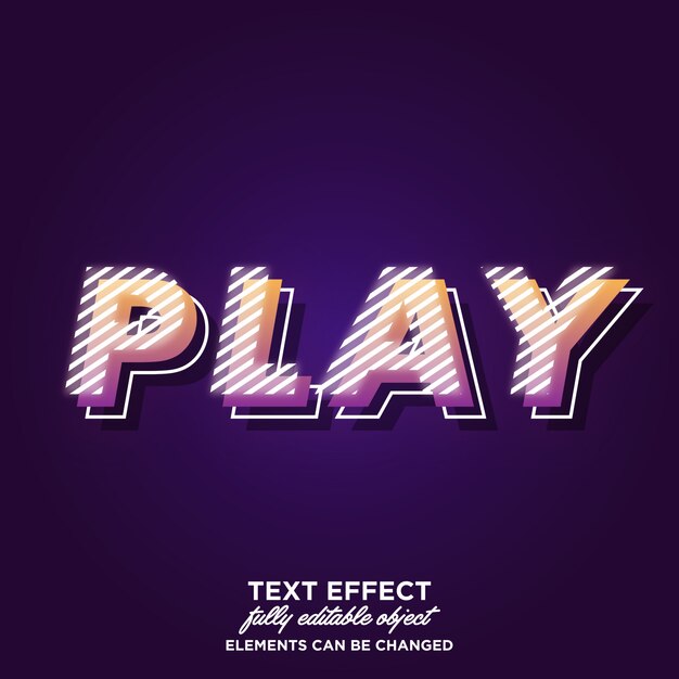 Youth layered text effect with bright line for title Premium Vector