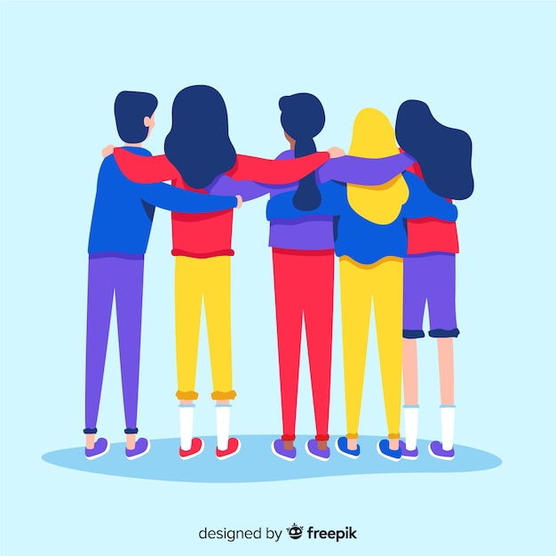 Download Free Download This Free Vector Youth People Hugging Together Background Use our free logo maker to create a logo and build your brand. Put your logo on business cards, promotional products, or your website for brand visibility.