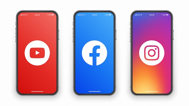 Download Free Youtube Facebook Instagram Logo On Phone Screen Premium Vector Use our free logo maker to create a logo and build your brand. Put your logo on business cards, promotional products, or your website for brand visibility.