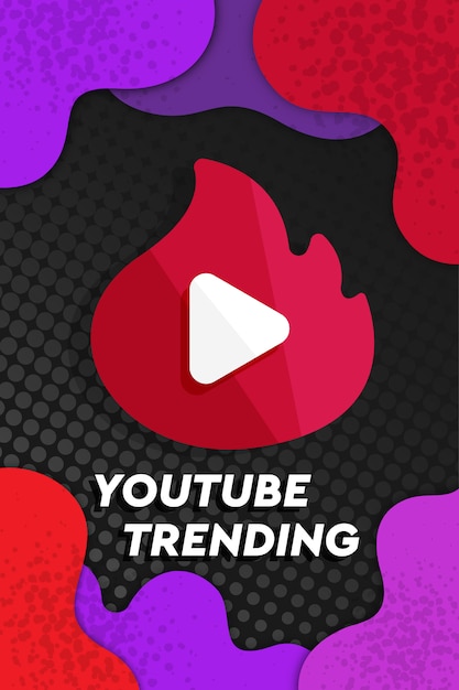 Download Free Youtube Trending Icon With Abstract Background Premium Vector Use our free logo maker to create a logo and build your brand. Put your logo on business cards, promotional products, or your website for brand visibility.