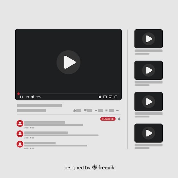 Download Free Youtube Video Player Template Vectorized Free Vector Use our free logo maker to create a logo and build your brand. Put your logo on business cards, promotional products, or your website for brand visibility.