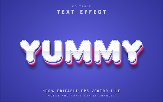 Premium Vector | Editable Text Effect, Yummy Text