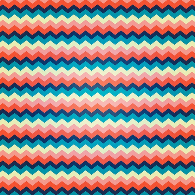Zig zag pattern with vibrant colors Free Vector
